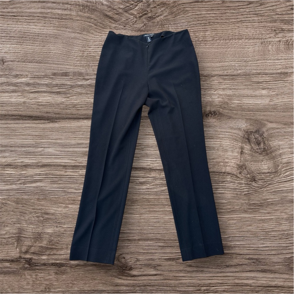 Black Straight Leg Trousers